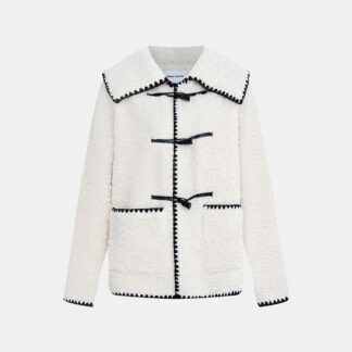 Contrast Trim Fuzzy Jackets